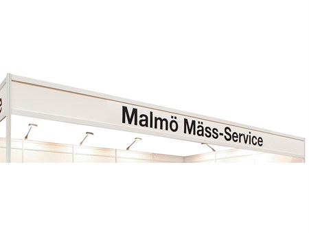 Printad rampskiva med text